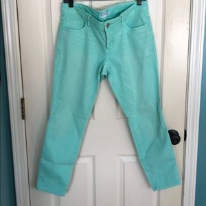 Express Teal Skinnys